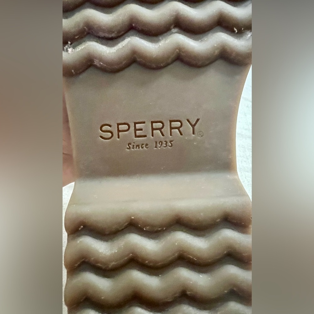NEW SPERRY Women’s Maritime Repel Snow Boots Tan/Navy With Thinsulat -Size 5 - Picture 8 of 9